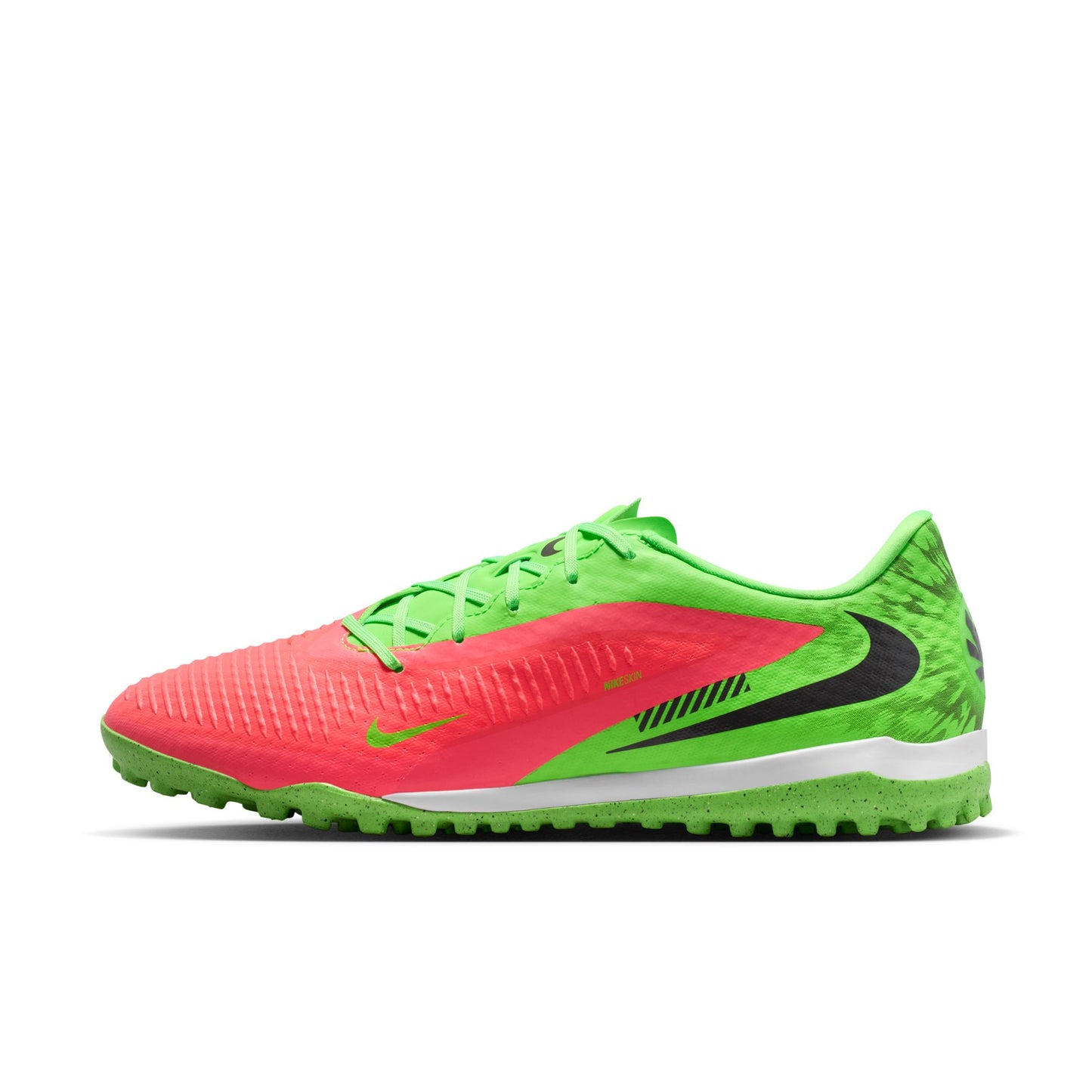 Nike Phantom 6 Low Academy EH Erling Haaland TF Turf Soccer Shoes - Hot Punch/ Black/ Green Strike (Copy)