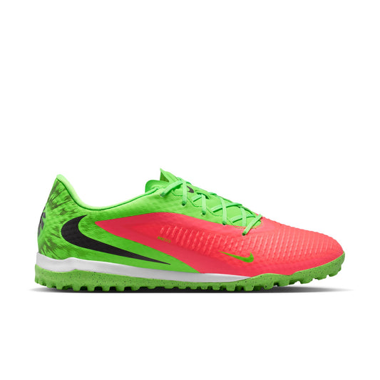 Nike Phantom 6 Low Academy EH Erling Haaland TF Turf Soccer Shoes - Hot Punch/ Black/ Green Strike (Copy)