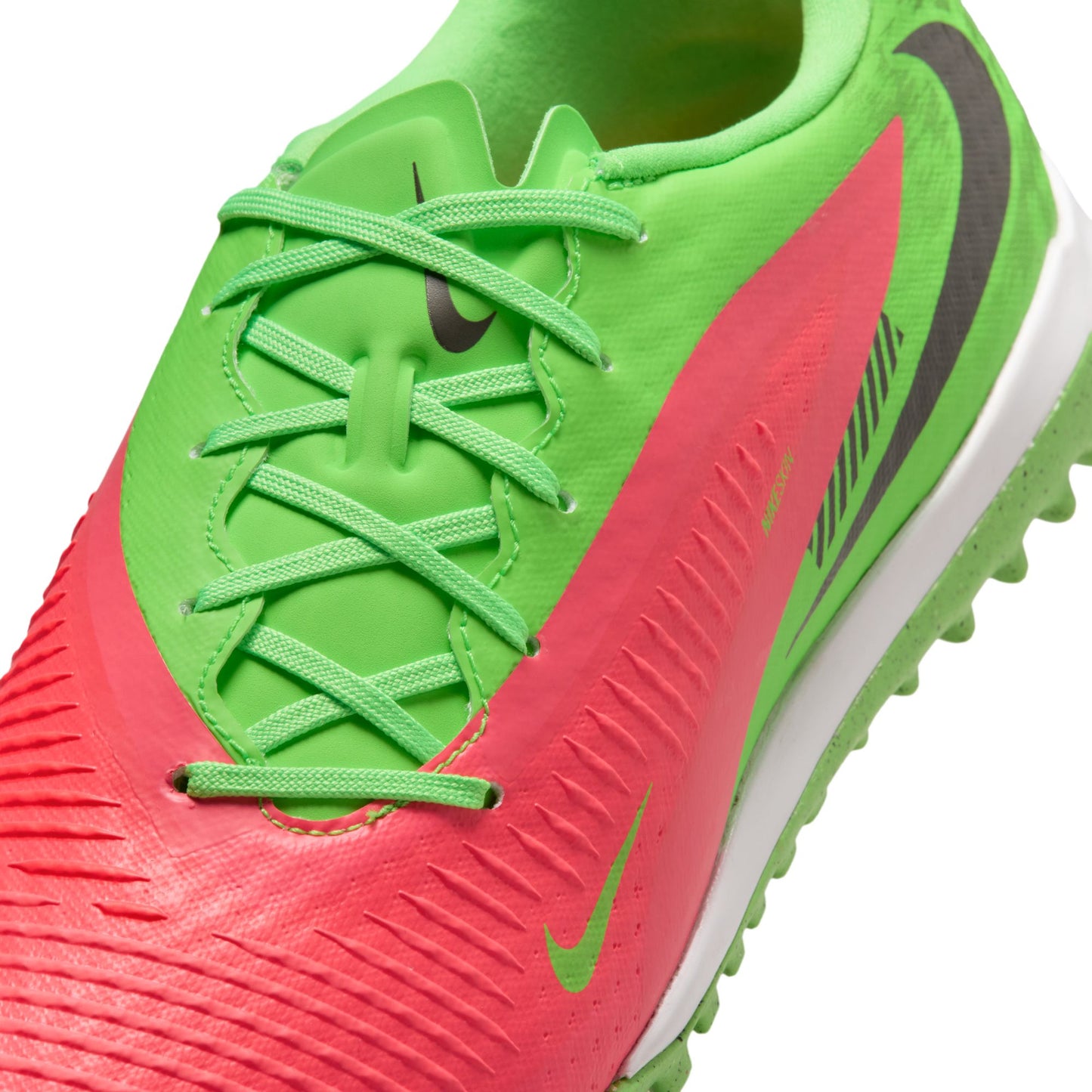 Nike Phantom 6 Low Academy EH Erling Haaland TF Turf Soccer Shoes - Hot Punch/ Black/ Green Strike (Copy)
