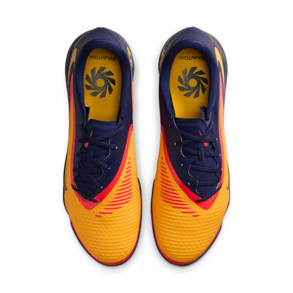 Nike Phantom 6 360 Academy EH TF Turf Soccer Shoes - Laser Orange/ Lemon Venom-Blue Void