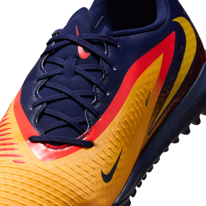 Nike Phantom 6 360 Academy EH TF Turf Soccer Shoes - Laser Orange/ Lemon Venom-Blue Void
