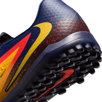 Nike Phantom 6 360 Academy EH TF Turf Soccer Shoes - Laser Orange/ Lemon Venom-Blue Void