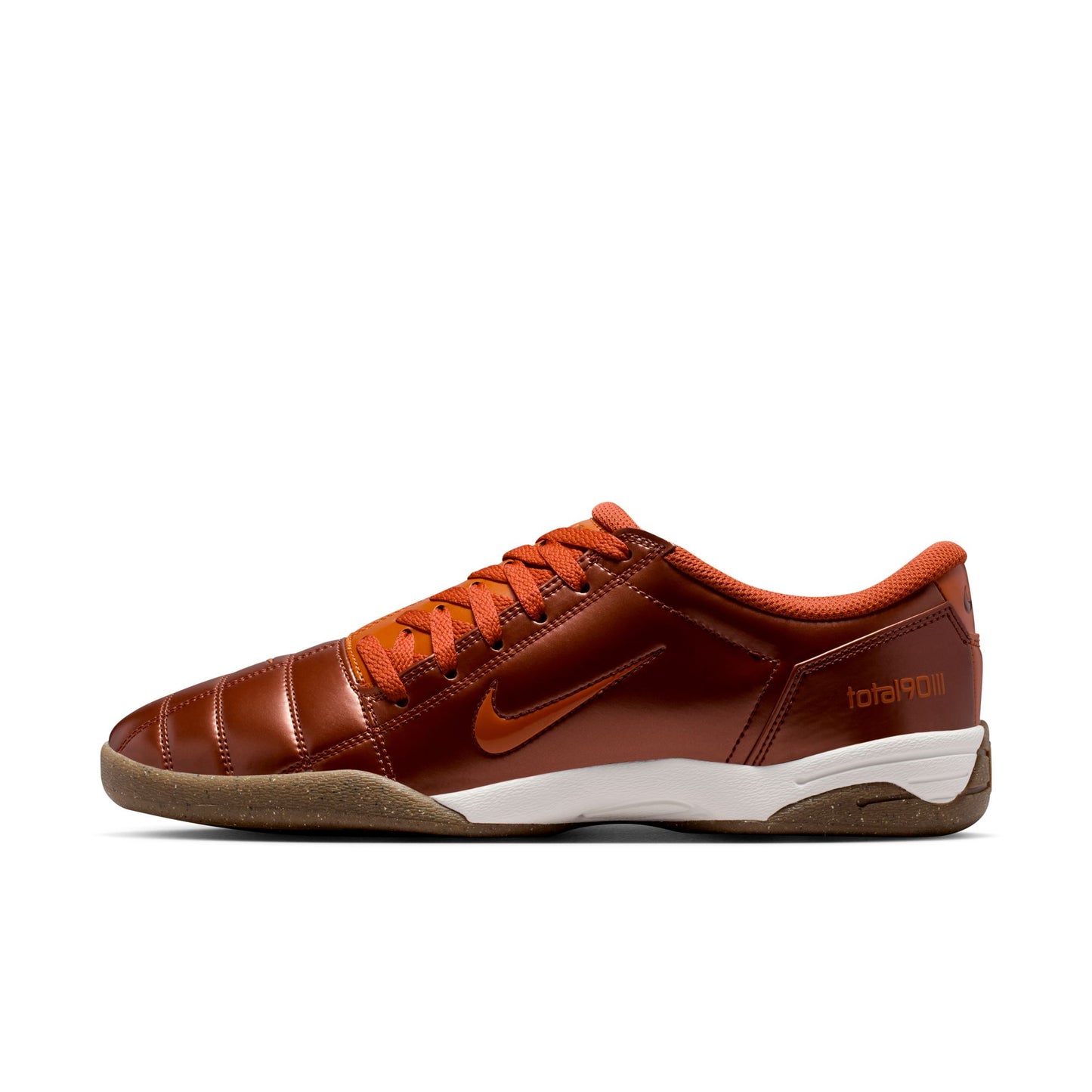Nike T90 SP Indoor Soccer Shoe- Cinnamon/ Campfire Orange Sail