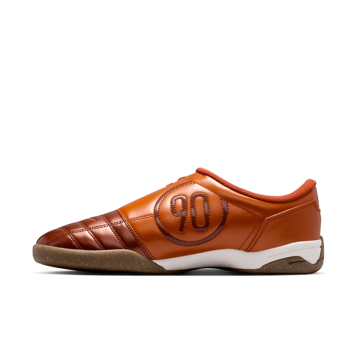 Nike T90 SP Indoor Soccer Shoe- Cinnamon/ Campfire Orange Sail