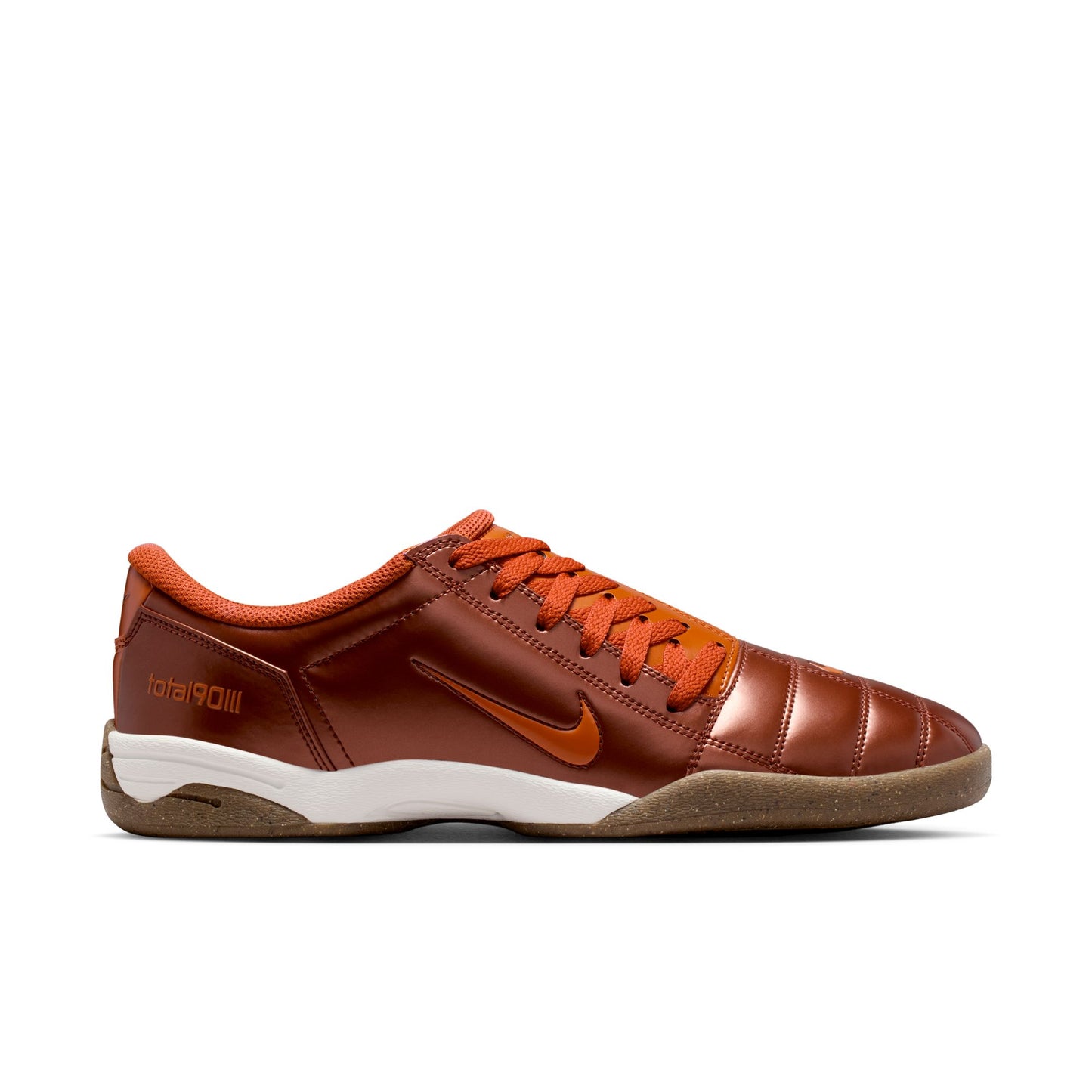 Nike T90 SP Indoor Soccer Shoe- Cinnamon/ Campfire Orange Sail