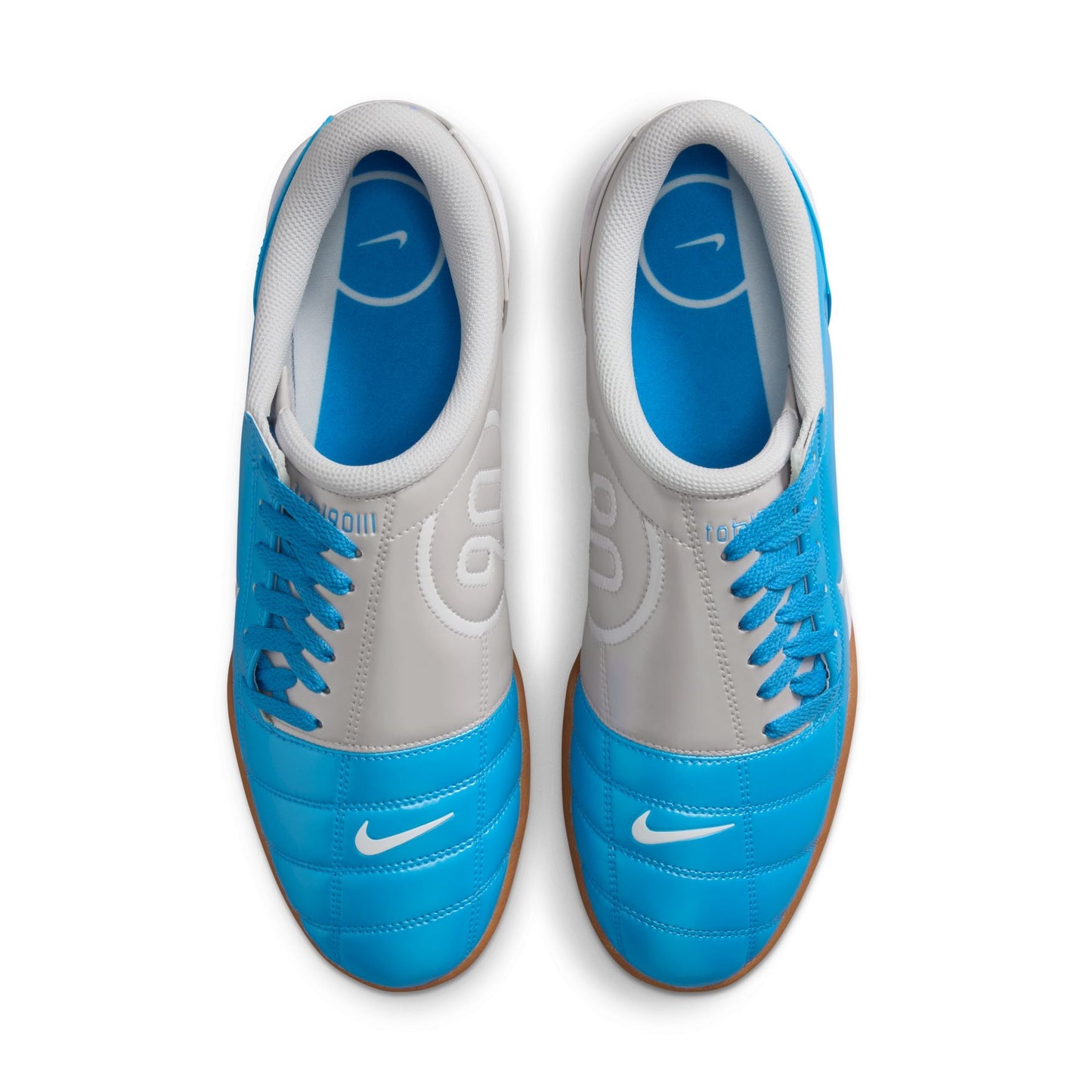 Nike T90 SP Indoor Soccer Shoe- University Blue/White/Vast Grey