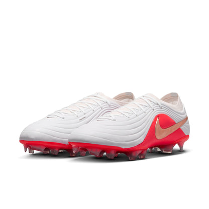 Nike Tiempo Maestro Elite FG  Firm Ground Soccer Cleats - White-Blur/ Bright Crimson