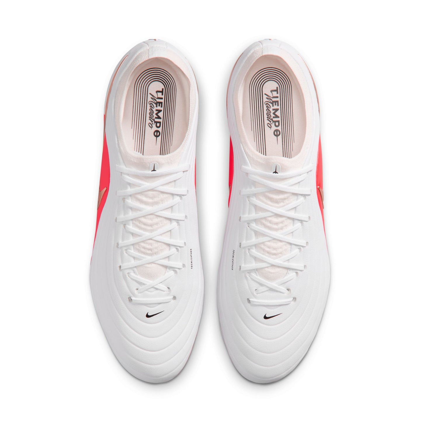 Nike Tiempo Maestro Elite FG  Firm Ground Soccer Cleats - White-Blur/ Bright Crimson