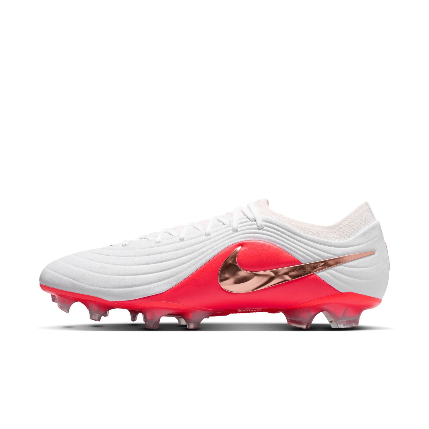 Nike Tiempo Maestro Elite FG  Firm Ground Soccer Cleats - White-Blur/ Bright Crimson