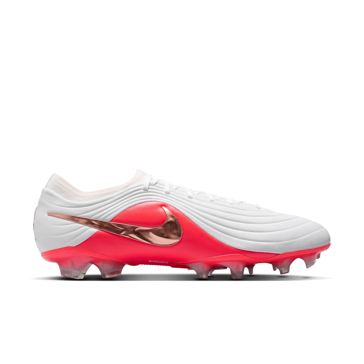 Nike Tiempo Maestro Elite FG  Firm Ground Soccer Cleats - White-Blur/ Bright Crimson