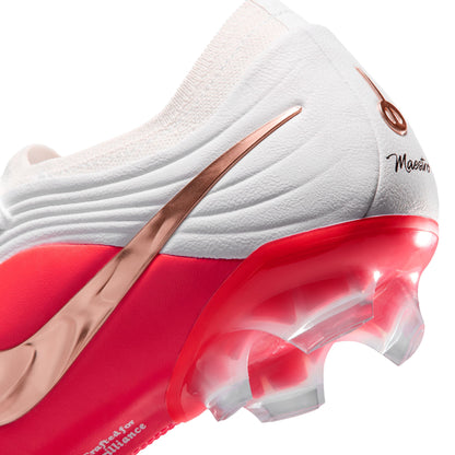 Nike Tiempo Maestro Elite FG  Firm Ground Soccer Cleats - White-Blur/ Bright Crimson