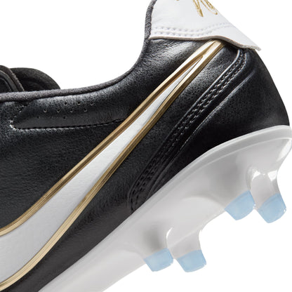 Nike Tiempo Ligera 10 Pro FG Soccer Cleats - Black/ White