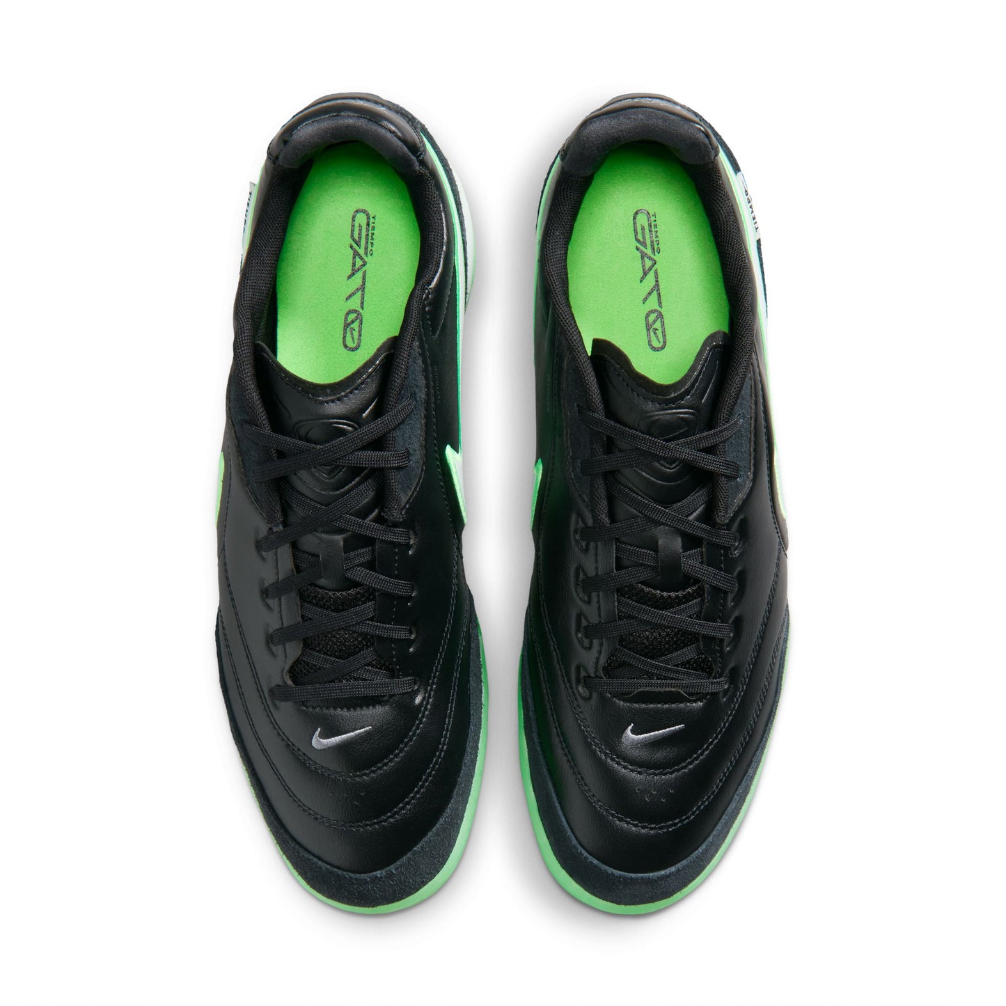 Nike Tiempo Streetgato Indoor Soccer Shoes - Black/ Illusion Gren Black