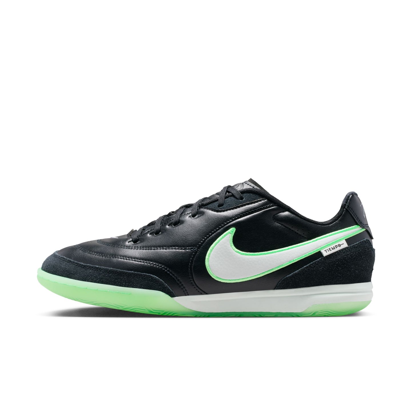 Nike Tiempo Streetgato Indoor Soccer Shoes - Black/ Illusion Gren Black