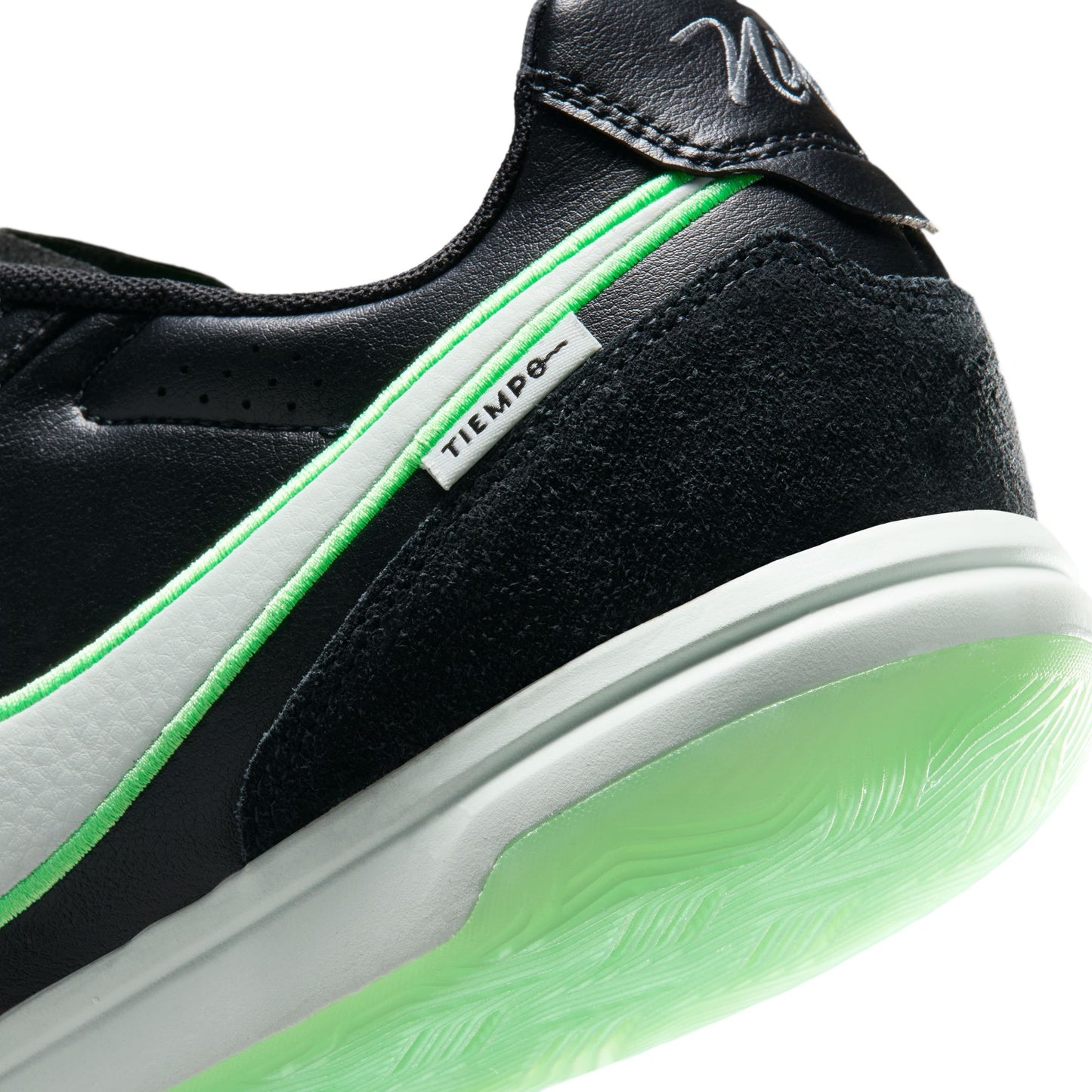Nike Tiempo Streetgato Indoor Soccer Shoes - Black/ Illusion Gren Black