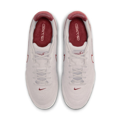 Nike Tiempo Streetgato PRM Indoor Soccer Shoes-  Moon Particle/Chalk/Team Red