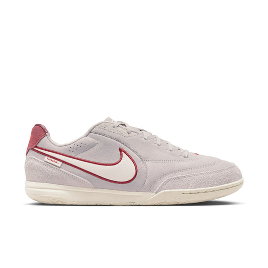 Nike Tiempo Streetgato PRM Indoor Soccer Shoes-  Moon Particle/Chalk/Team Red