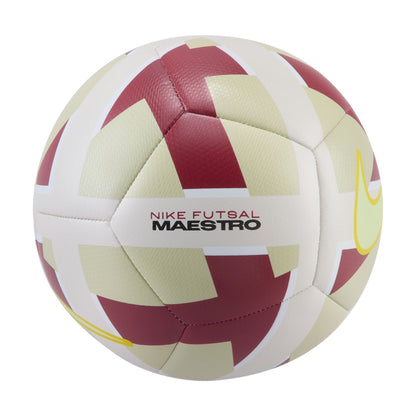 Nike Maestro Futsal Ball - Olive Aura/ Team Red/ Chalk/ Lt Liquid Lime