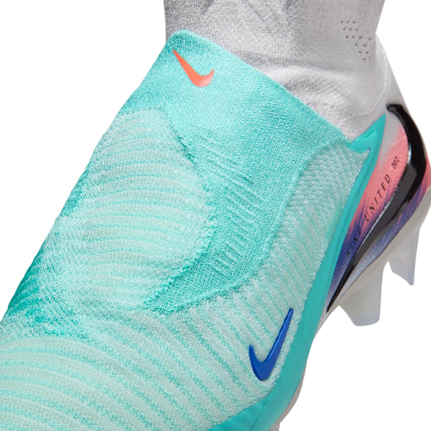 Nike United Phantom 6 High Elite FG Firm Ground Soccer Cleat- Pistachio Frost/Hyper Orange