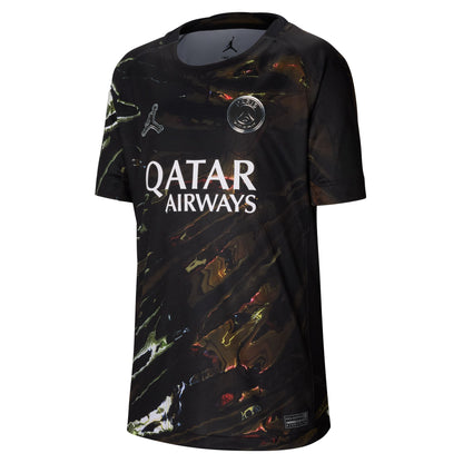 Kid's Nike Replica Paris Saint German Night Edition Jersey 2026/2027 - Black/White/Black