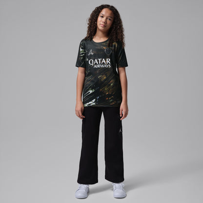 Kid's Nike Replica Paris Saint German Night Edition Jersey 2026/2027 - Black/White/Black