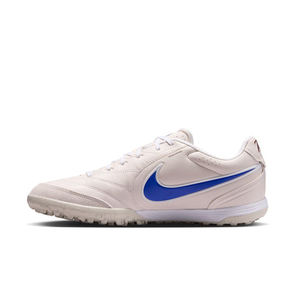 Nike Tiempo Ligera 10 Pro TF Turf Soccer Cleats - Chalk/ Racer Blue/ White