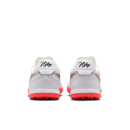 Nike Tiempo Ligera 10 Pro TF Soccer Shoes - White/ Blur/ Bright Crimson