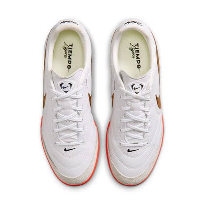 Nike Tiempo Ligera 10 Pro TF Soccer Shoes - White/ Blur/ Bright Crimson