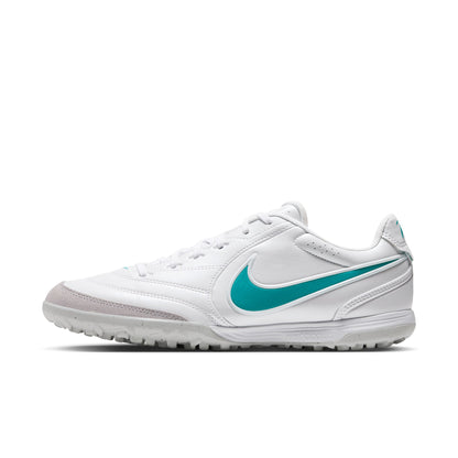Nike Tiempo Ligera 10 Pro TF Soccer Shoes - White/ Dusty Cactus/ White