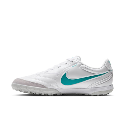Nike Tiempo Ligera 10 Pro TF Soccer Shoes - White/ Dusty Cactus/ White