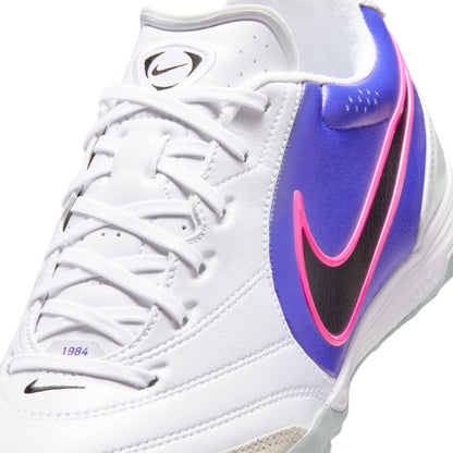 Nike Tiempo Ligera 10 Pro Turf Soccer Shoes - White/ Black/ Racer Blue