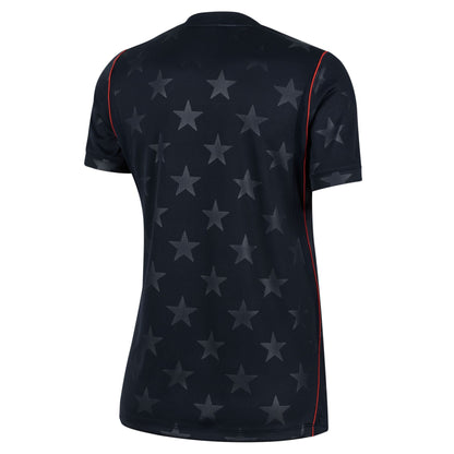 Nike Women's USMNT Away Jersey 2026 - Dark Obsidian/ Pure Platinum
