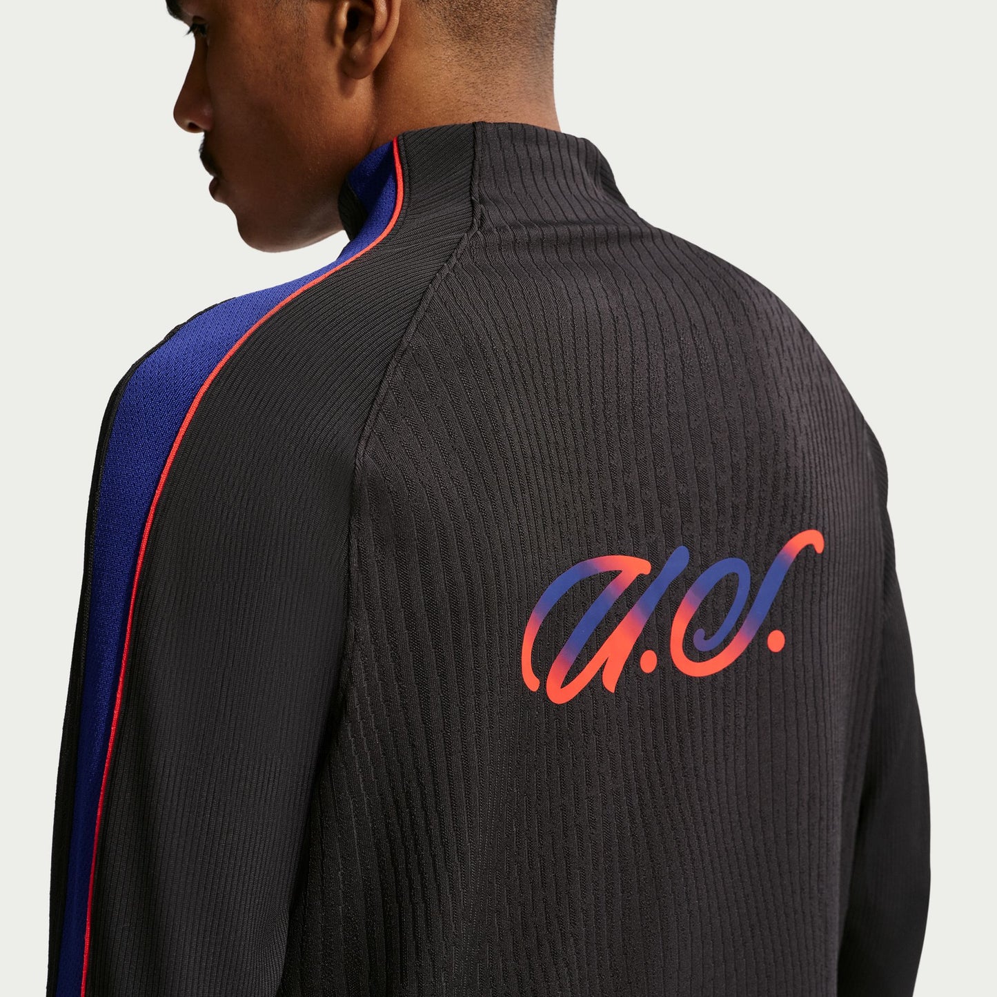 Nike Men's USMNT Dri-FIT ADV Soccer Drill Top - Black / Deep Royal Blue/ Challenge Red