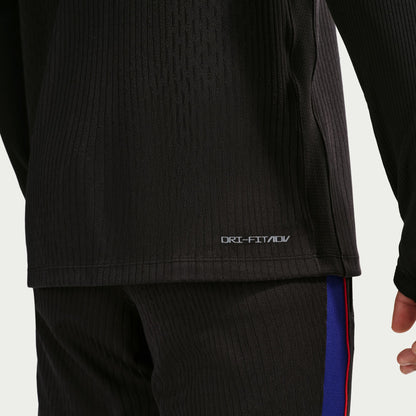 Nike Men's USMNT Dri-FIT ADV Soccer Drill Top - Black / Deep Royal Blue/ Challenge Red