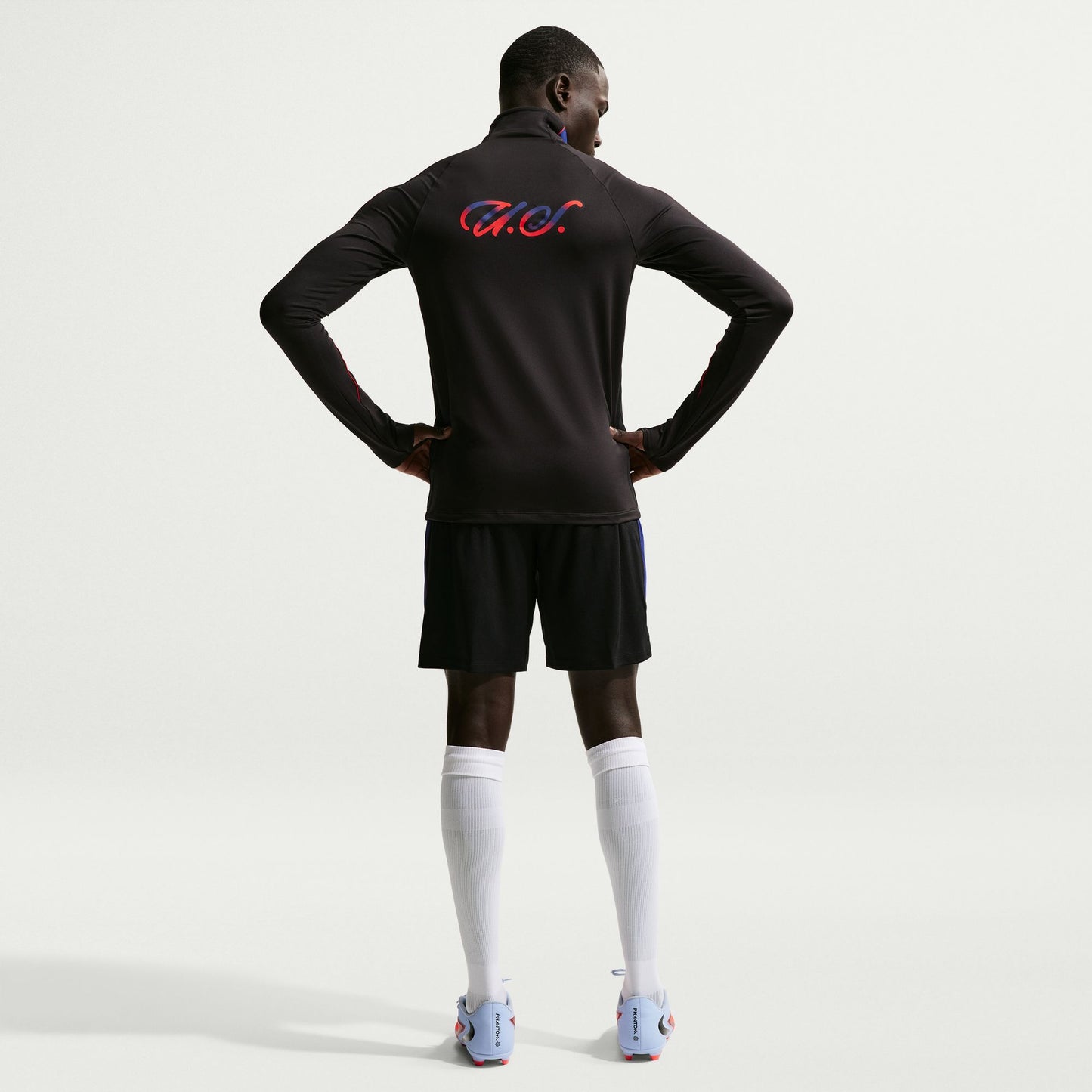 Nike Men's USMNT Long Sleeve Strike Drill Top 2026 - Black/Black/Challenge Red