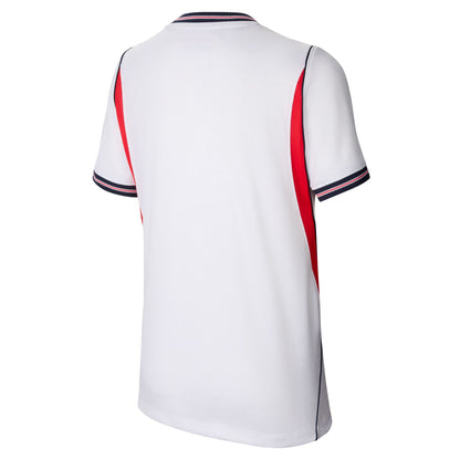 Youth Nike Replica England Home Jersey 2026 - White/Speed Red/Obsidian/Obsidian