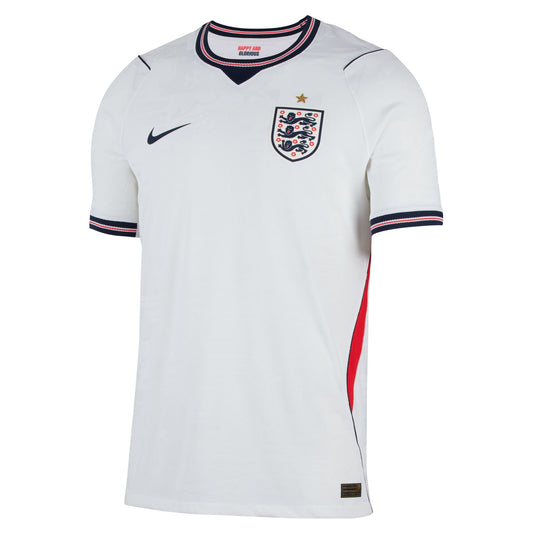 Nike Men's England Dri-Fit Authentic Home Jersey 2026 - White/Speed Red/Obsidian/Obsidian
