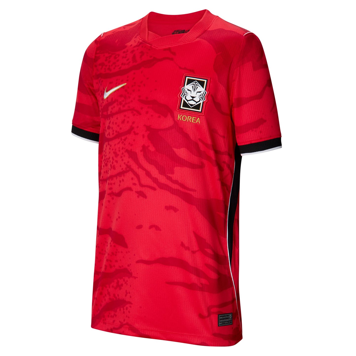 Nike Youth Korea Replica Home Jersey 2026 - Global Red/ Black/ White/ Club Gold