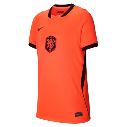 Nike Youth Netherlands Replica Home Jersey 2026 - Hyper Crimson/ Black