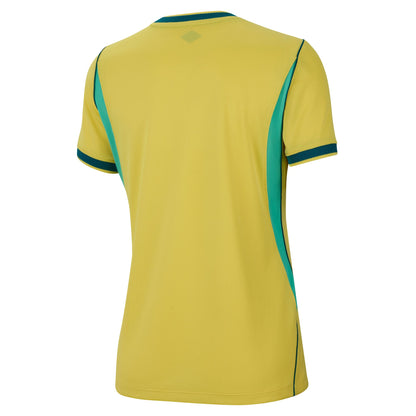 Nike Women's Brazil Replica Home Jersey 2026 - Canary/Light- Menta/Geode Teal