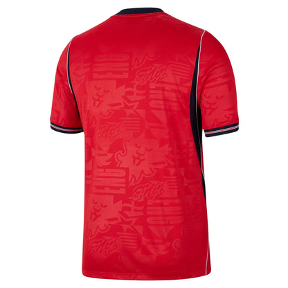 Nike Men's England Replica Away Jersey 2026 - Speed Red/Obsidian White/Obsidian