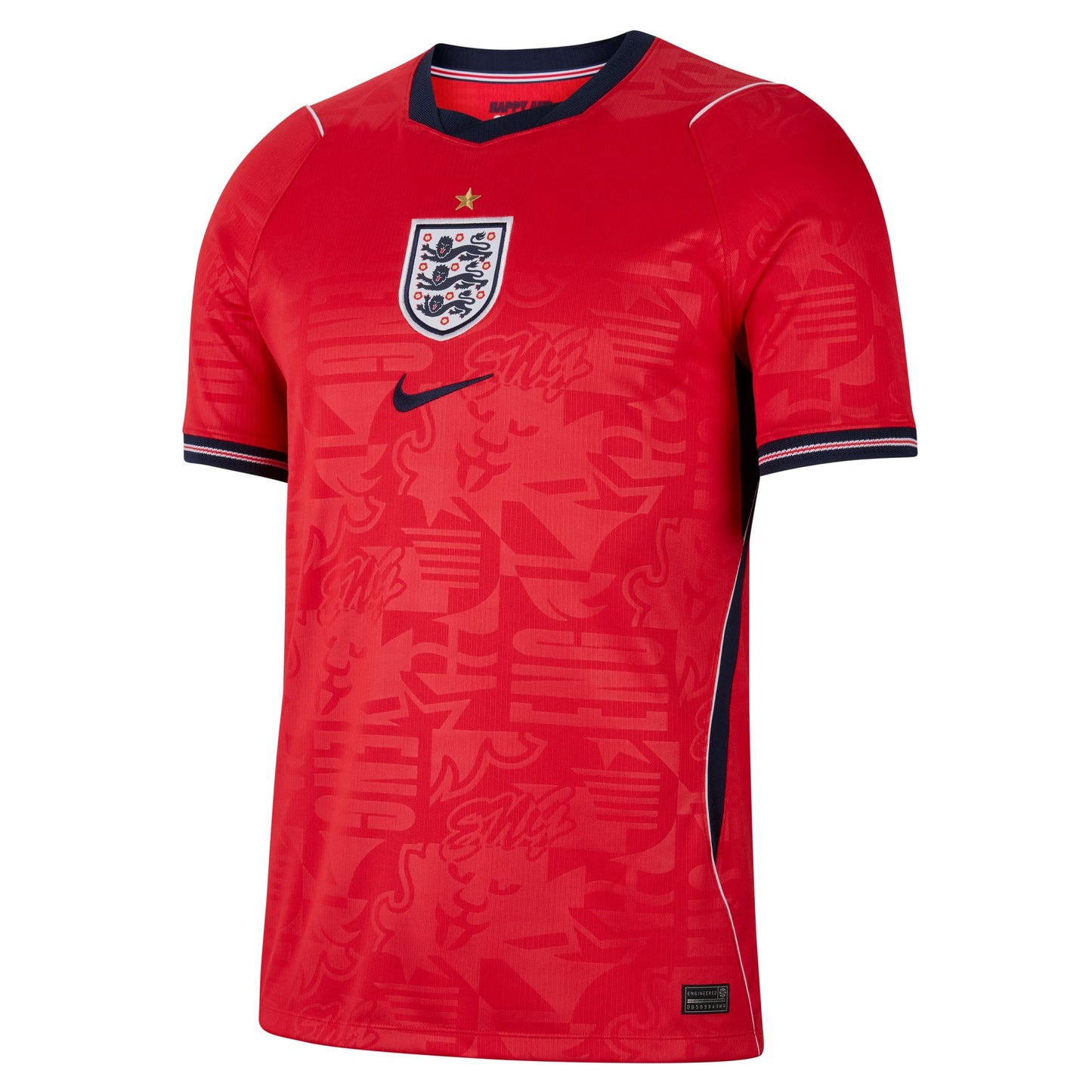 Nike Men's England Replica Away Jersey 2026 - Speed Red/Obsidian White/Obsidian