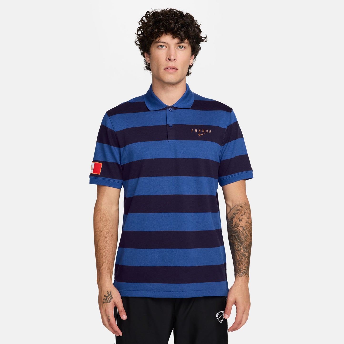 Nike Men's France Polo DF 2.0 Shirt 2026 - Game Royal/ Metallic Copper