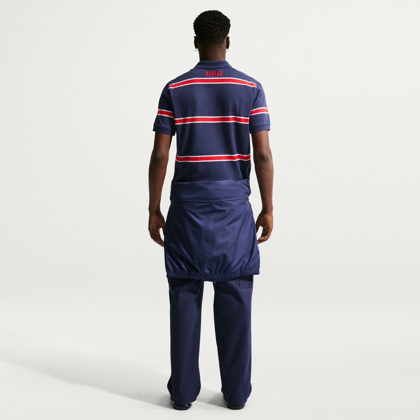 Nike Men's USA Polo DF 2.0 Shirt 2026 - Midnight Navy/Sail/University Red