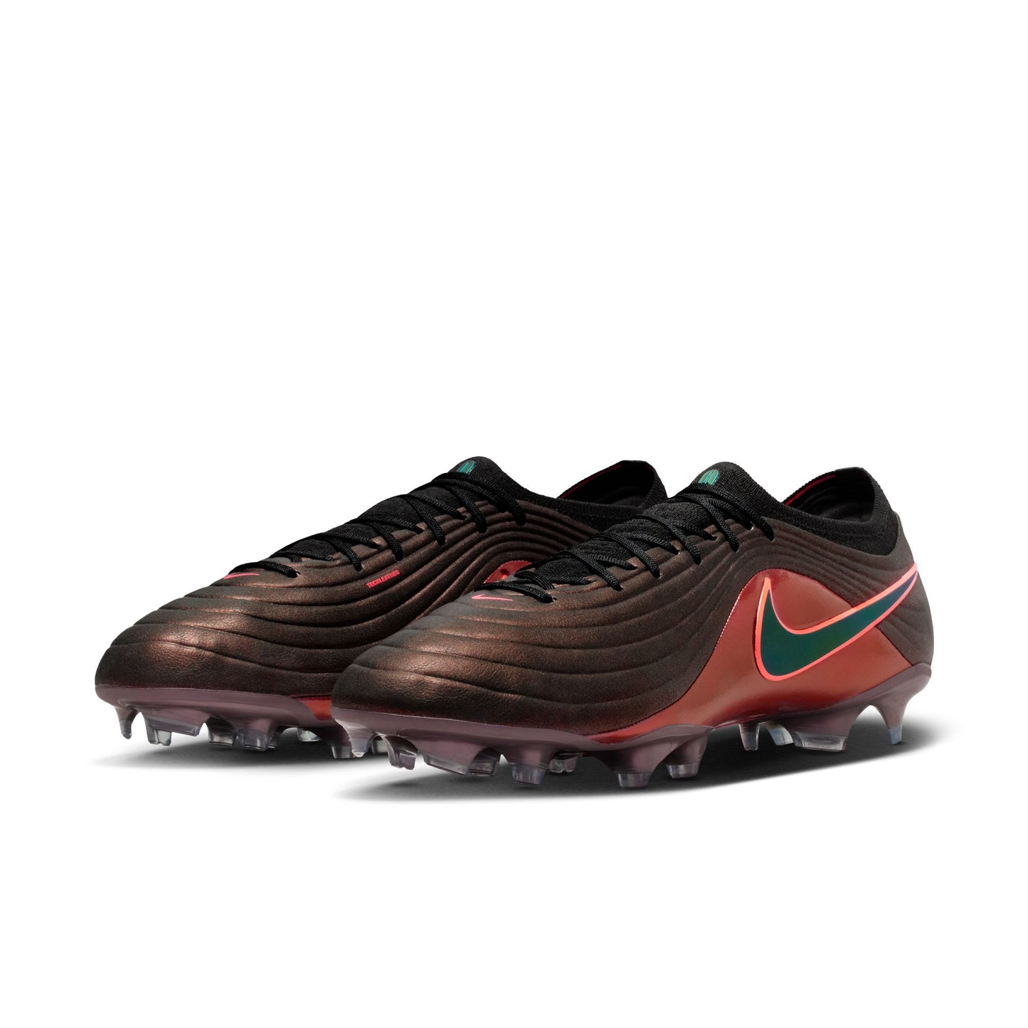Nike Tiempo Maestro Elite FG FG Firm Ground Soccer Cleats LV8- Black/Laser Orange - Hyper Crimson