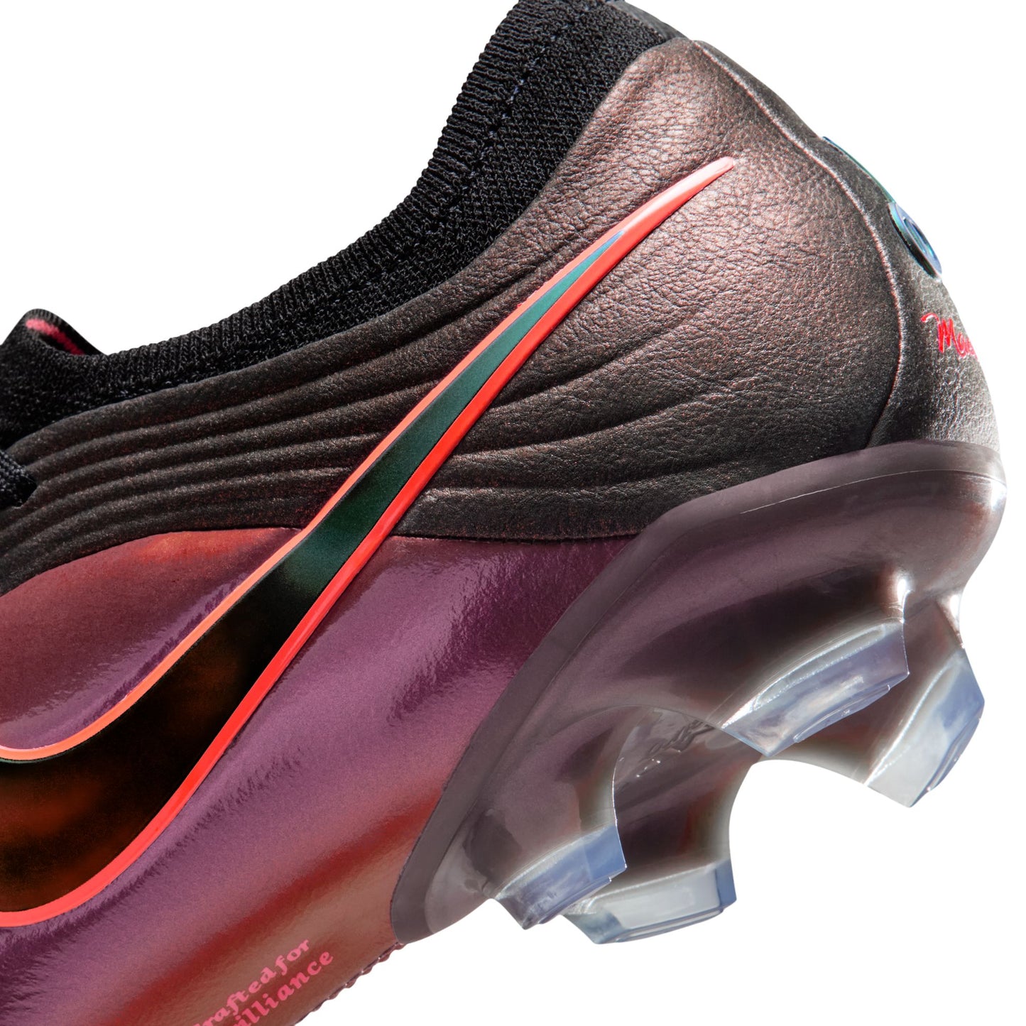 Nike Tiempo Maestro Elite FG FG Firm Ground Soccer Cleats LV8- Black/Laser Orange - Hyper Crimson