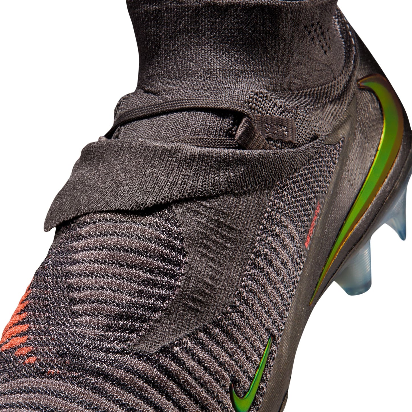 Nike Phantom 6 High Elite LV8 FG Firm Ground Soccer Cleats -Medium Ash/Gold Amber/Black