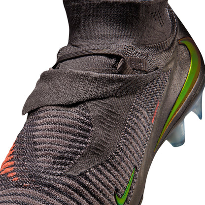 Nike Phantom 6 High Elite LV8 FG Firm Ground Soccer Cleats -Medium Ash/Gold Amber/Black
