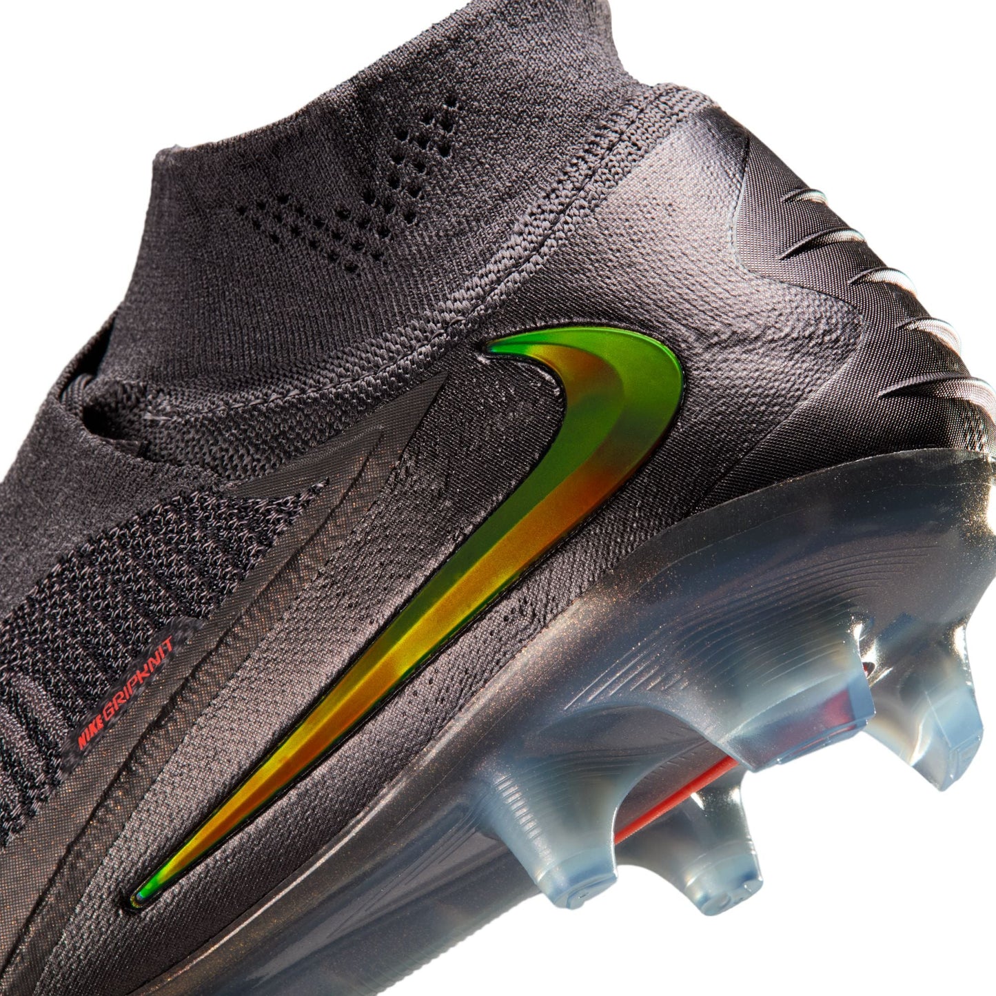 Nike Phantom 6 High Elite LV8 FG Firm Ground Soccer Cleats -Medium Ash/Gold Amber/Black