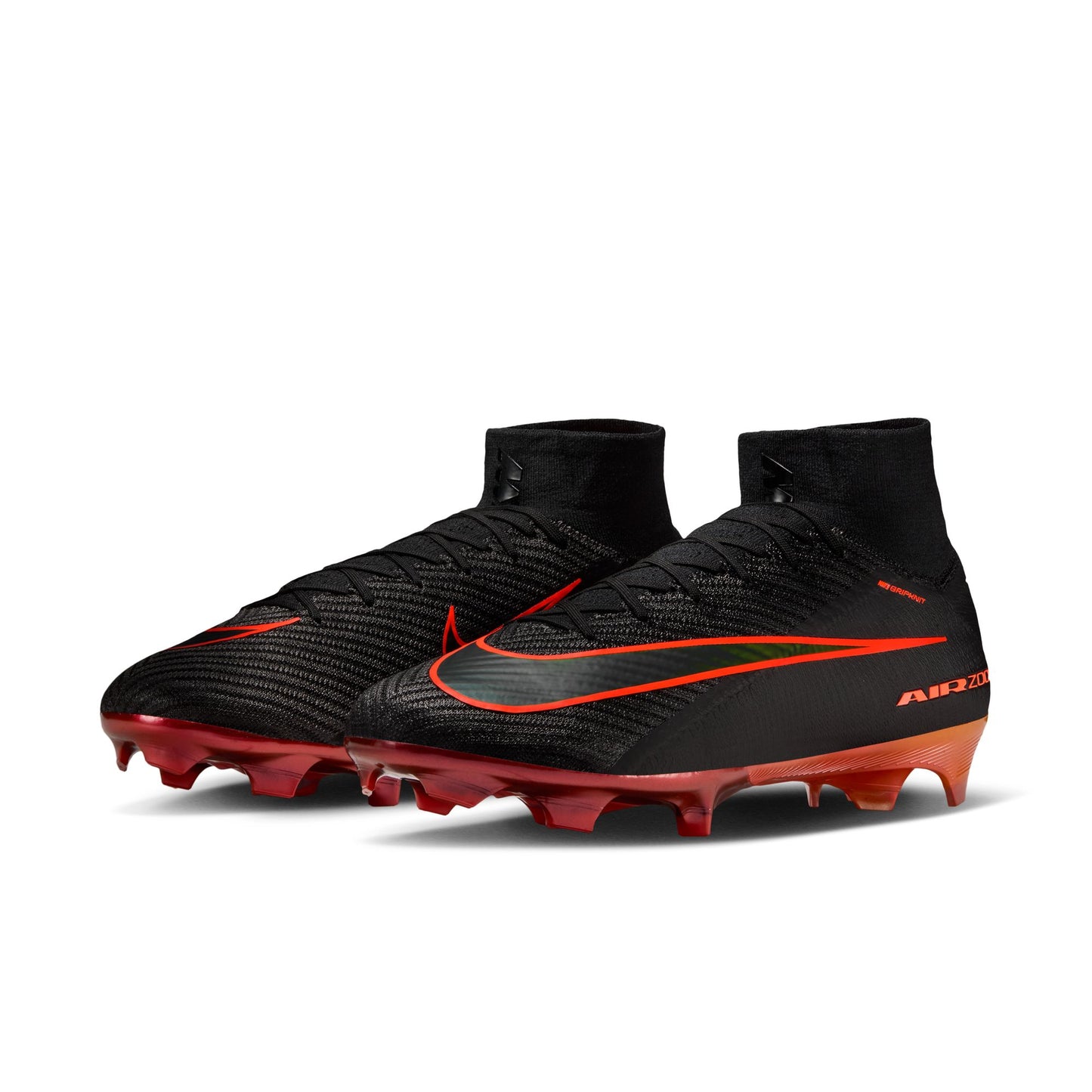 Nike Zoom Superfly 10 Elite FG/MG Firm Ground Socer Cleats - Black/Hyper Crimson